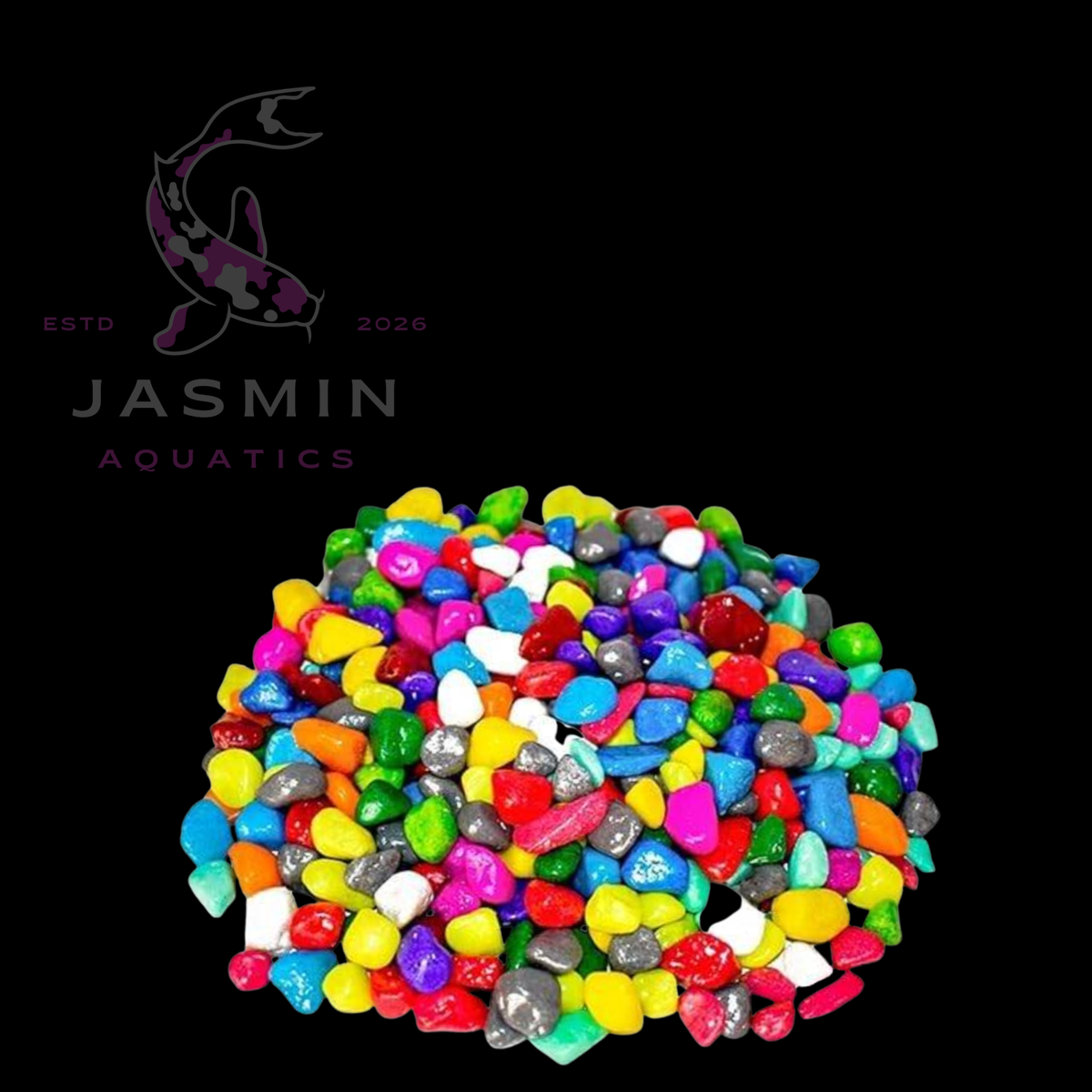 Coloured Stones & Polished Chips - 1 kg