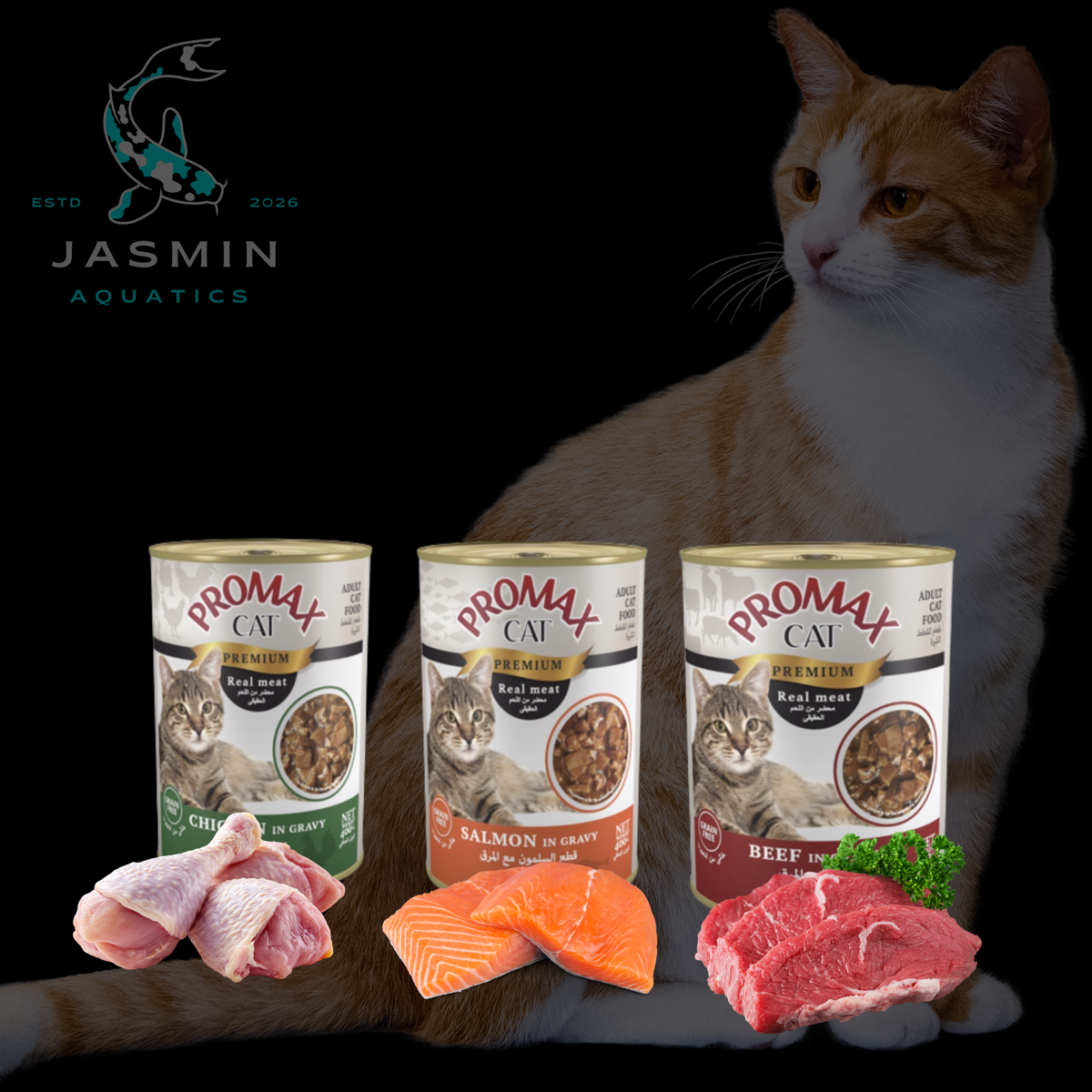 Promax Canned Cat Food Chunks in Gravy (400g)