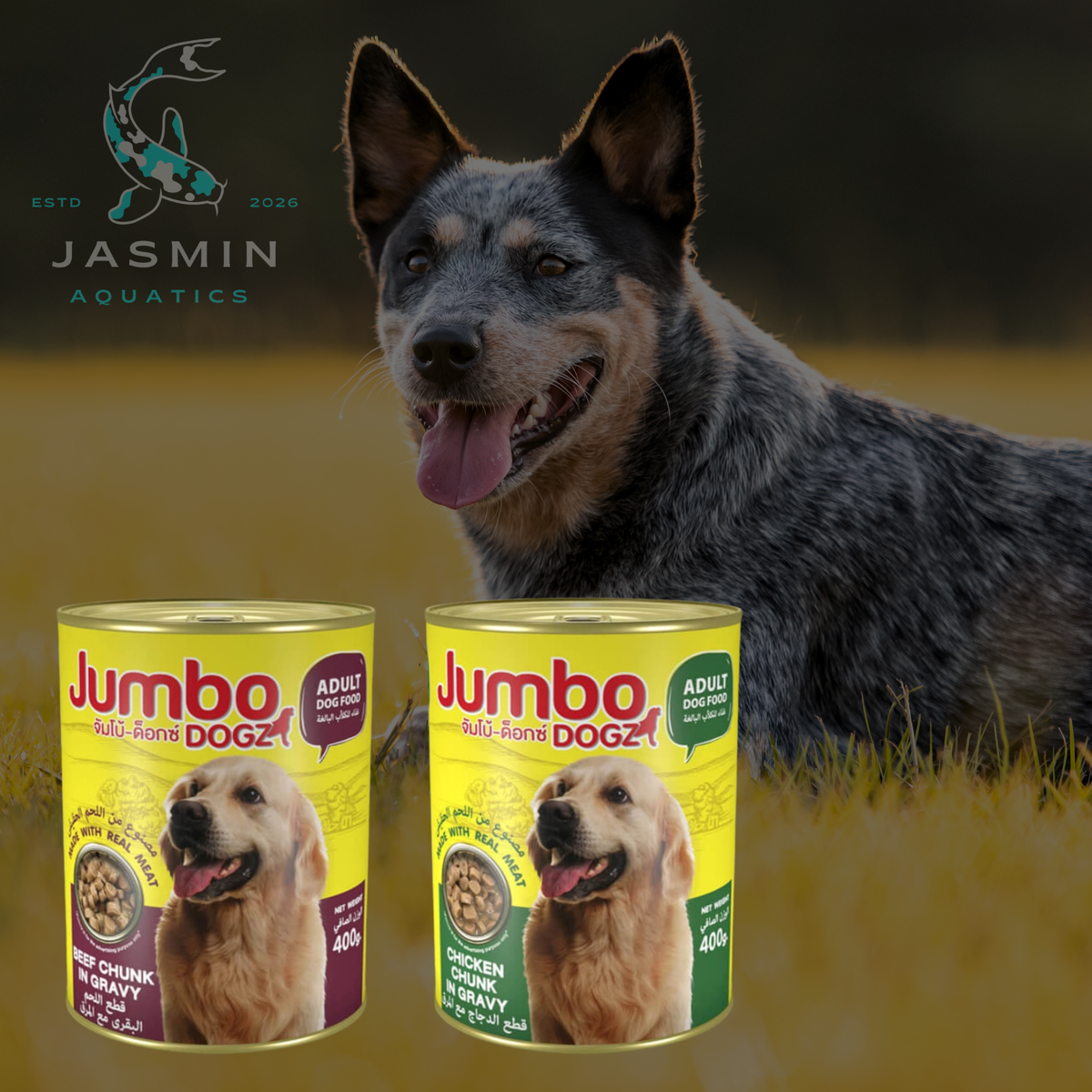 Jumbo Dogz Canned Chunk in Gravy 400g