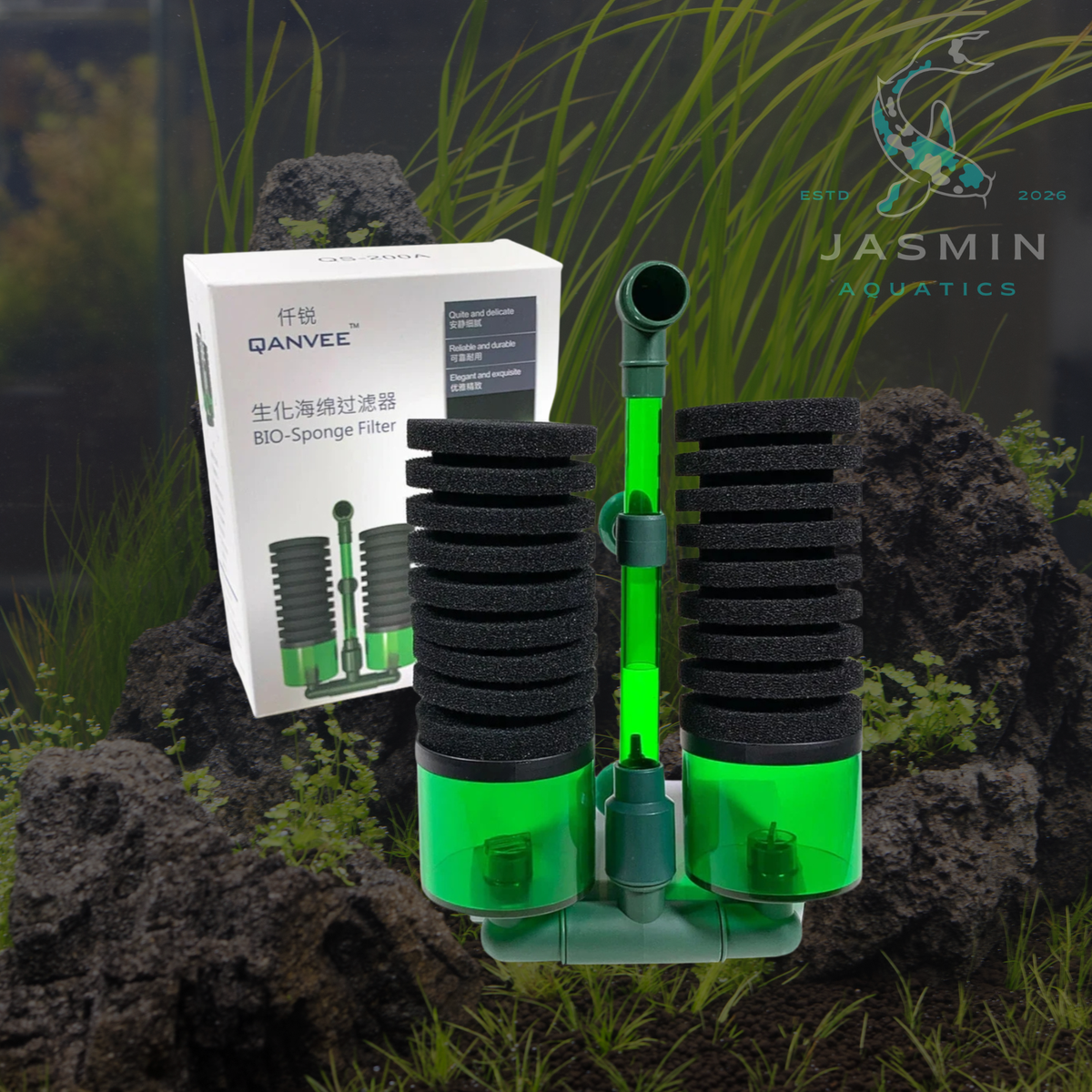 Qanvee Bio Sponge Filter BioSpon 100A ( the QS-100A)