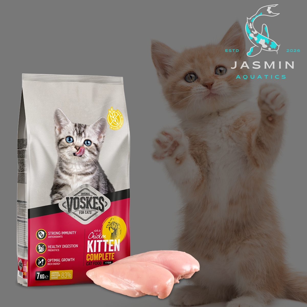 VOSKES Kitten Complete Chicken 7kg