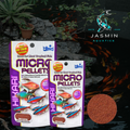 Hikari Micro Pellets specifically designed for tetras, barbs, and other small-mouthed tropical community fish