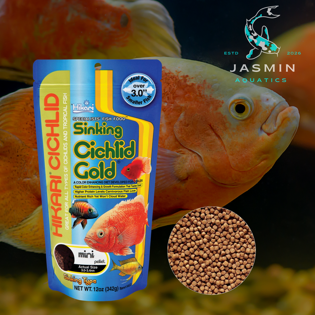 Hikari Sinking Cichlid Gold Fish Food- 342 g