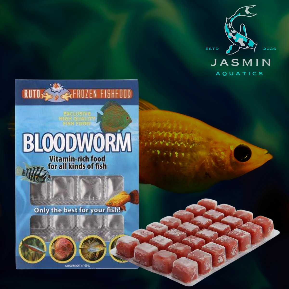 Ruto Frozen Bloodworms Blister (100g)
