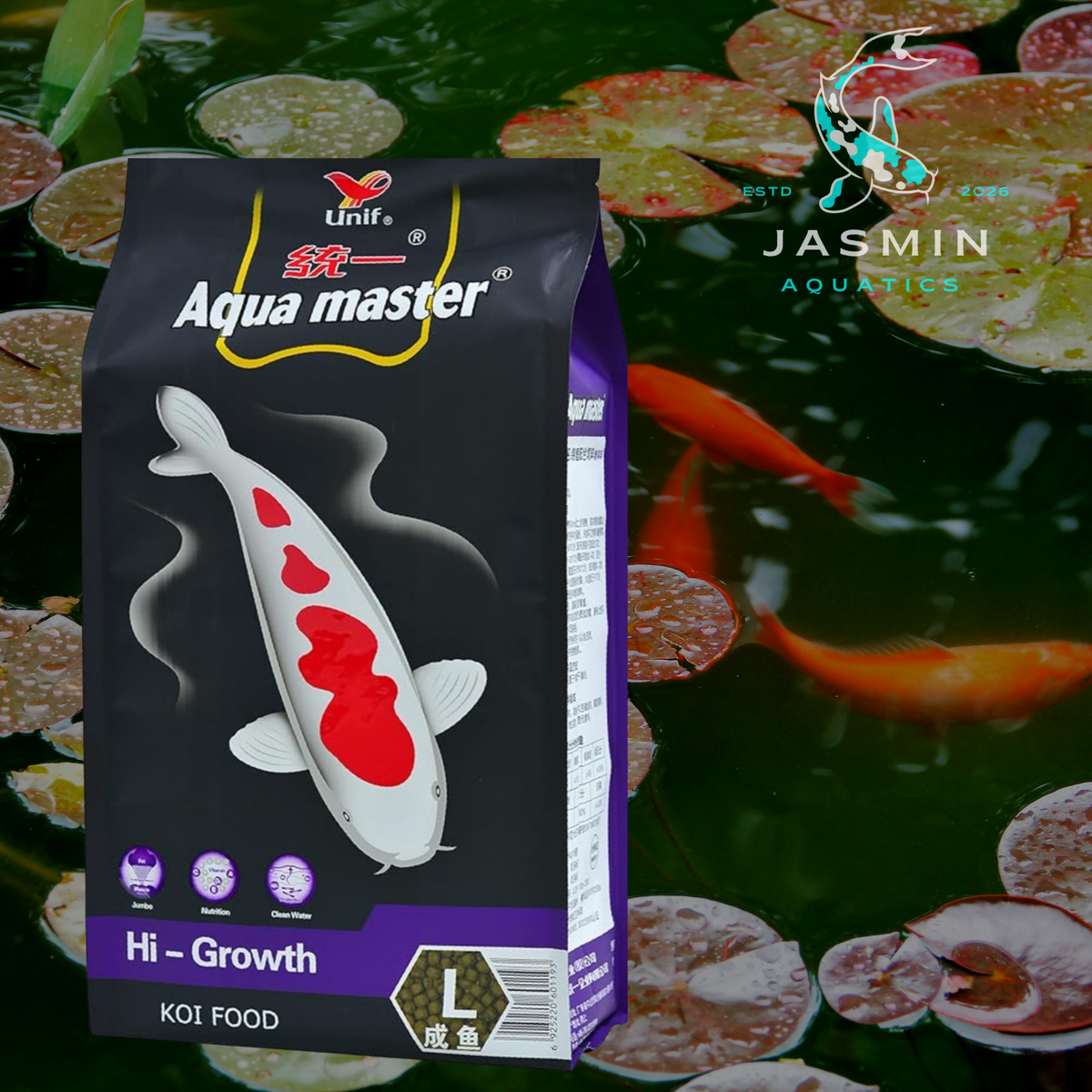 Aqua Master Hi-Growth Koi Fish Food (10 KG)