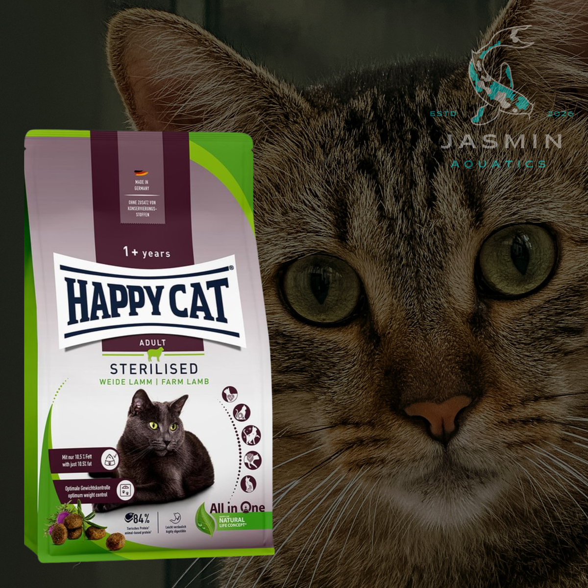 Happy Cat Sterilised Adult Pasture Lamb Dry Food