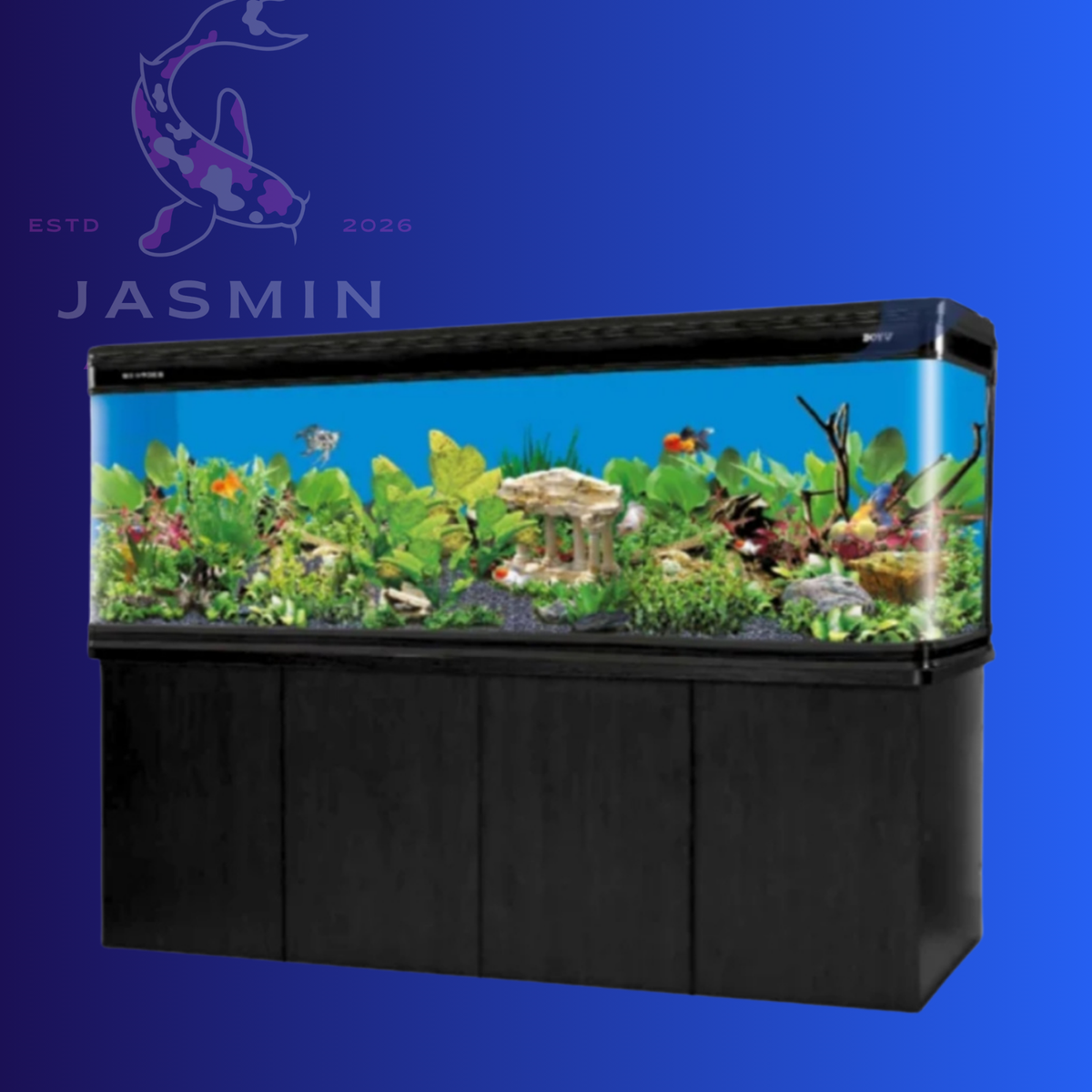 Boyu Modern Aquarium LZ-
Series With
Cabinet[Dimension -
1829x600x850mm]-Black