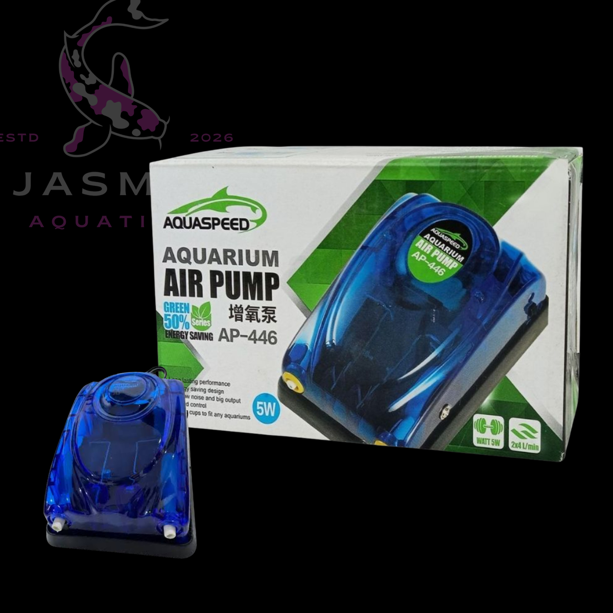 Aquaspeed AP-446 Aquarium Air Pump 5w