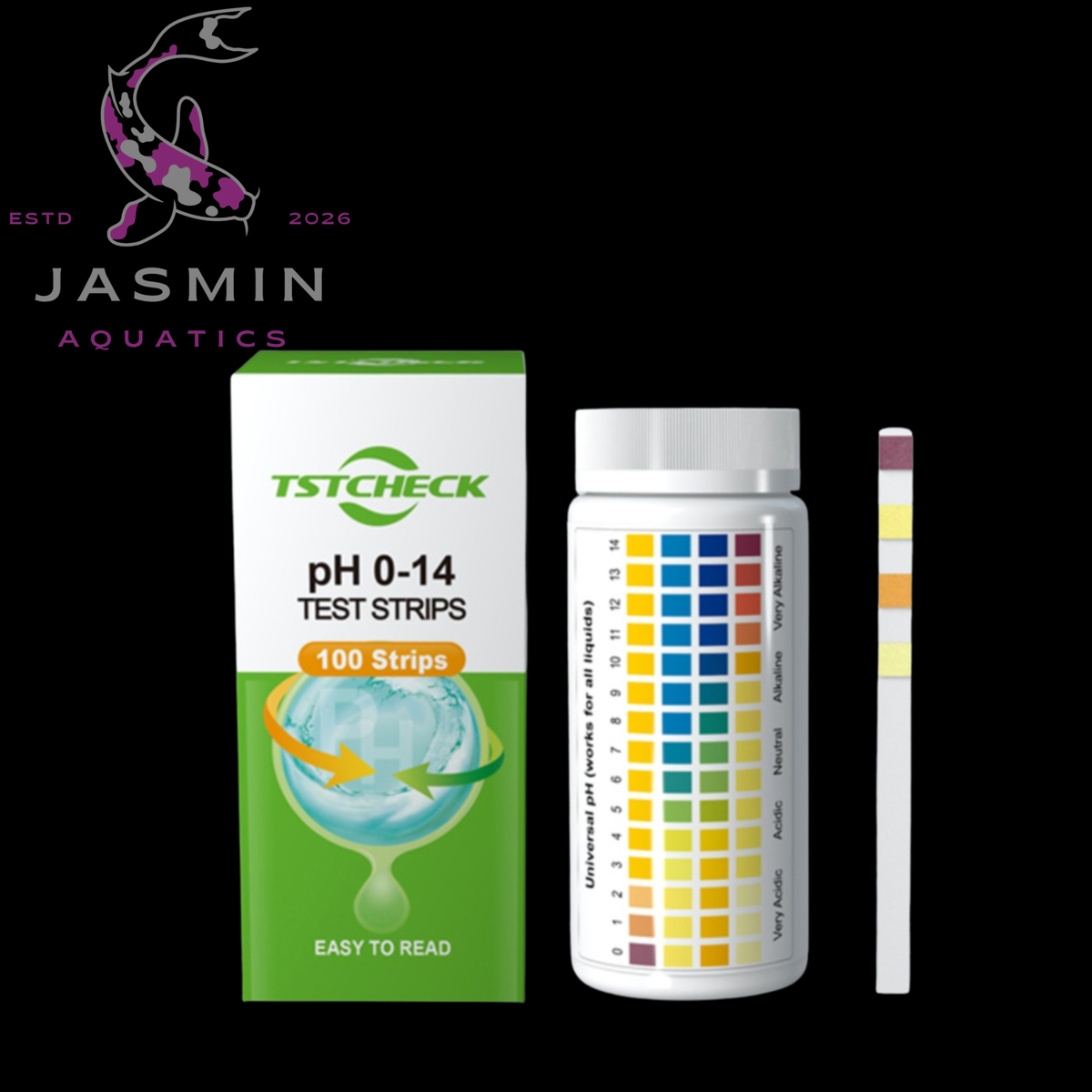 Water Quality pH Test Strips 100Pcs/Btl