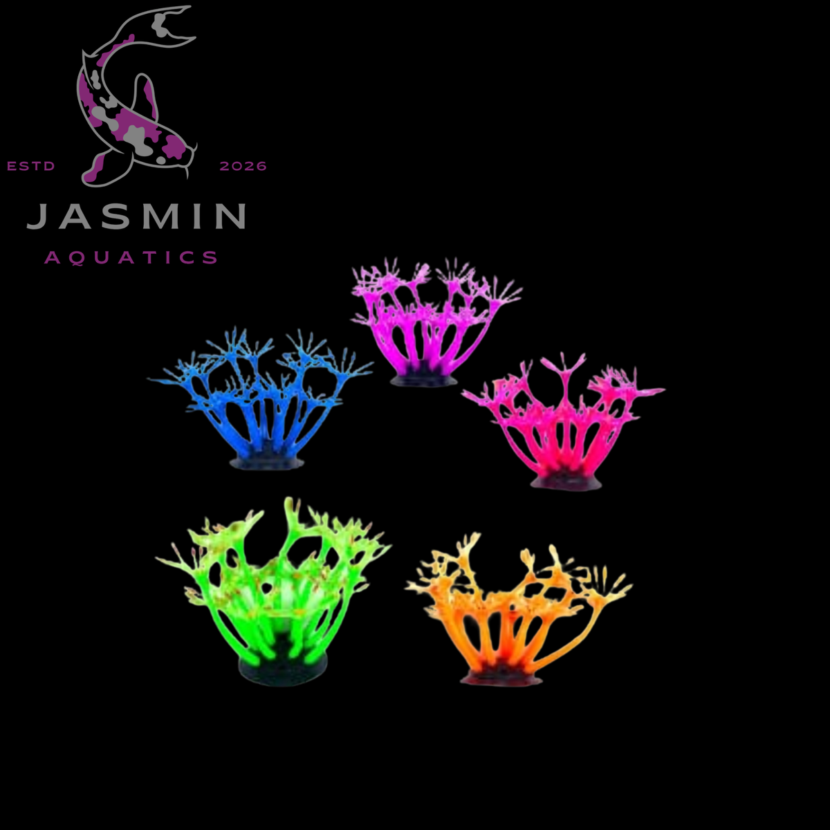 Smart Fish Tank Glowing Coral Decoration 20x9 CM