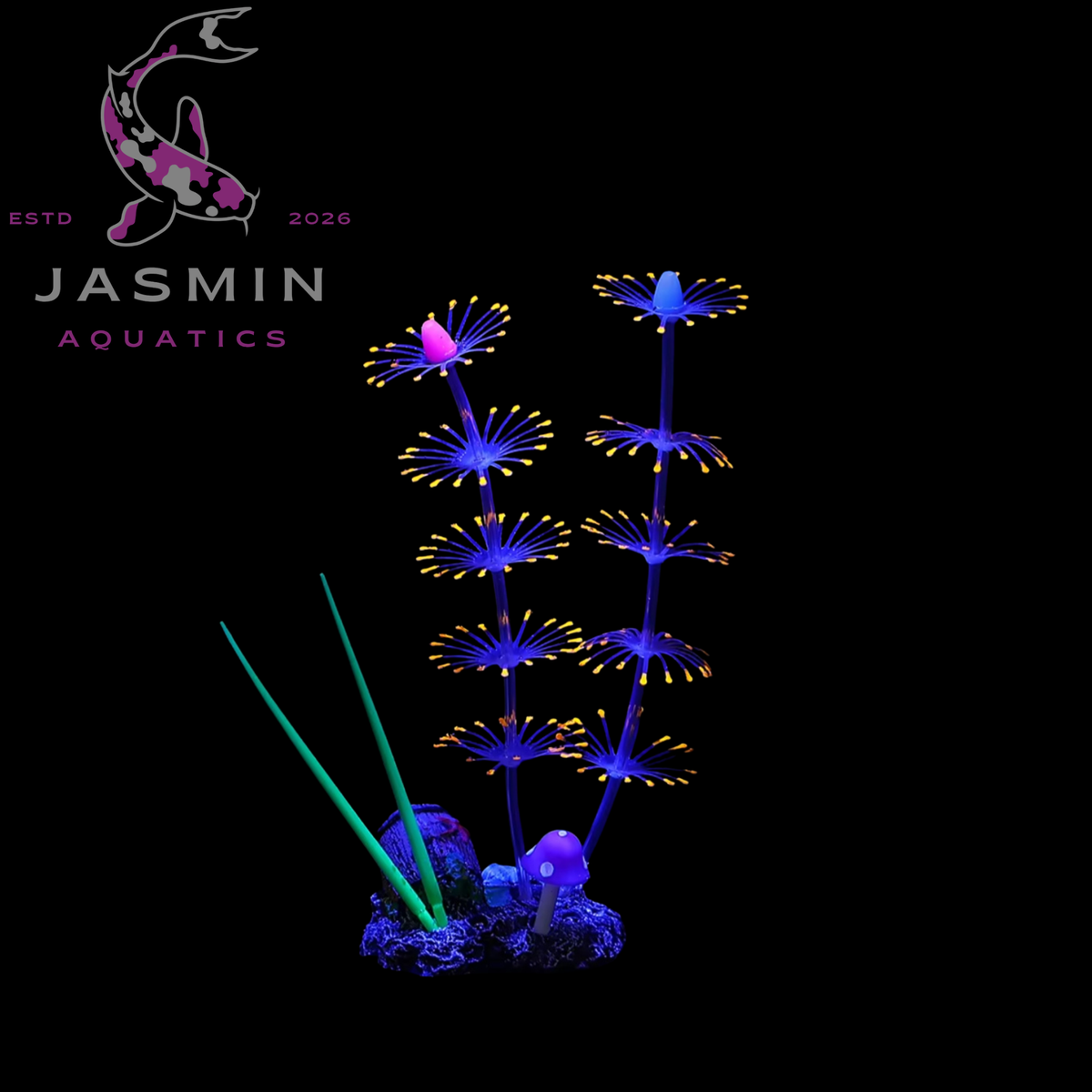 Glowing Aquarium Coral Decoration 1 Pc