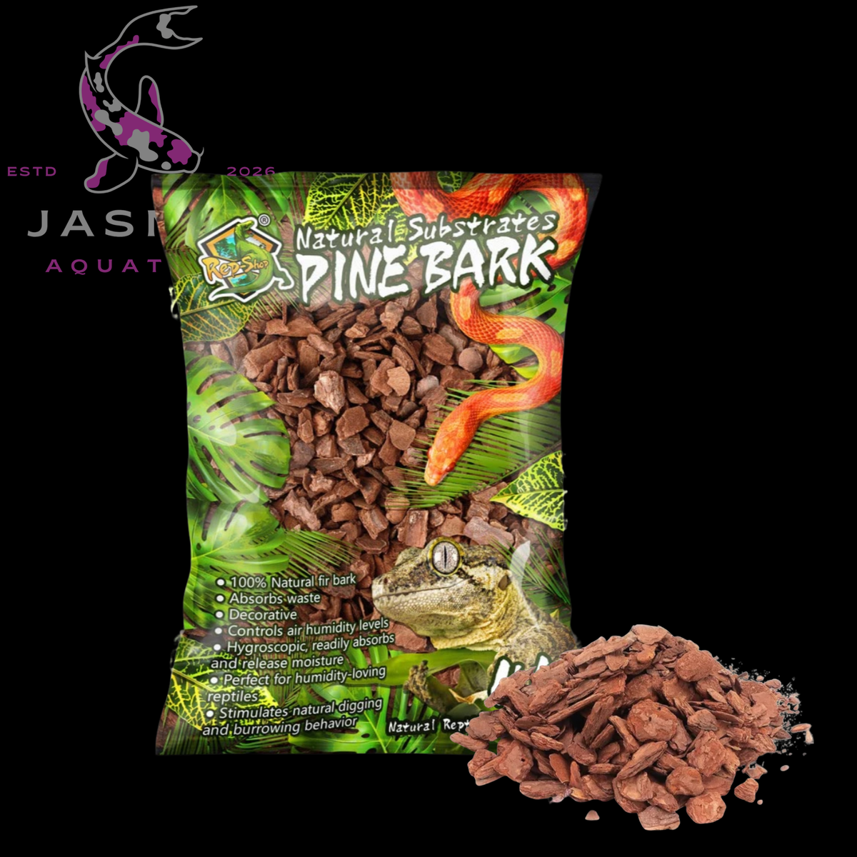 Saas Natural Pine Bark Substrate for Reptiles, 4L