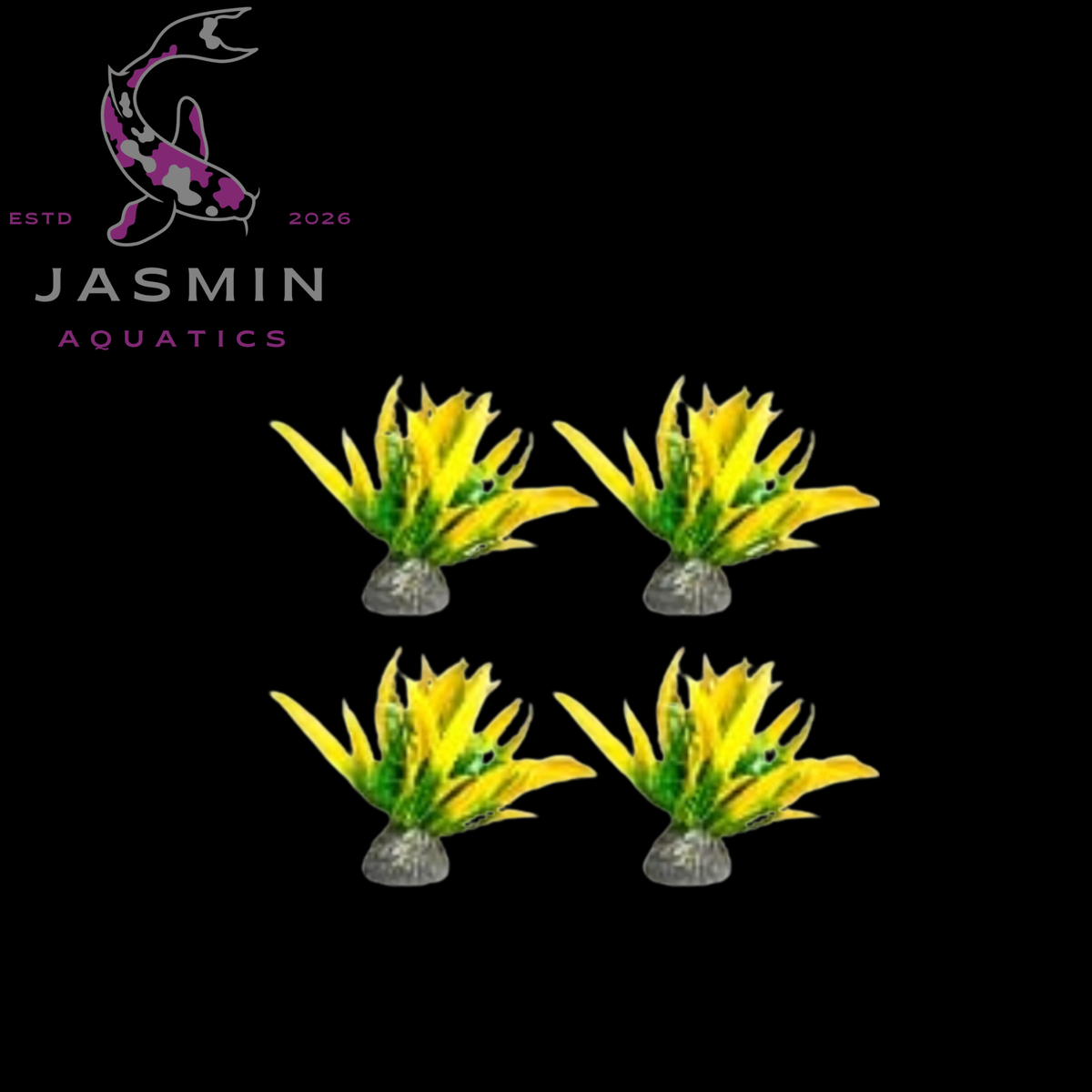 Saas Tank Decorations Plant 4 Pcs/bag