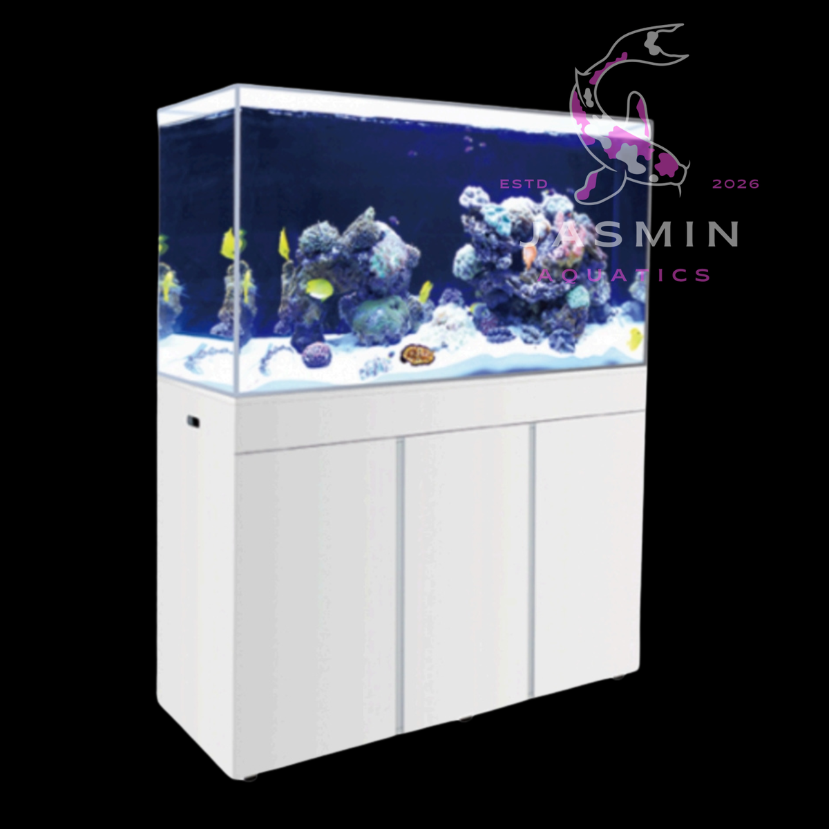 Boyu Marine Aquarium-White,
Tank + Cabinet Set (Bottom
Filtration System)[Dimension
- 1200x533x530cm]