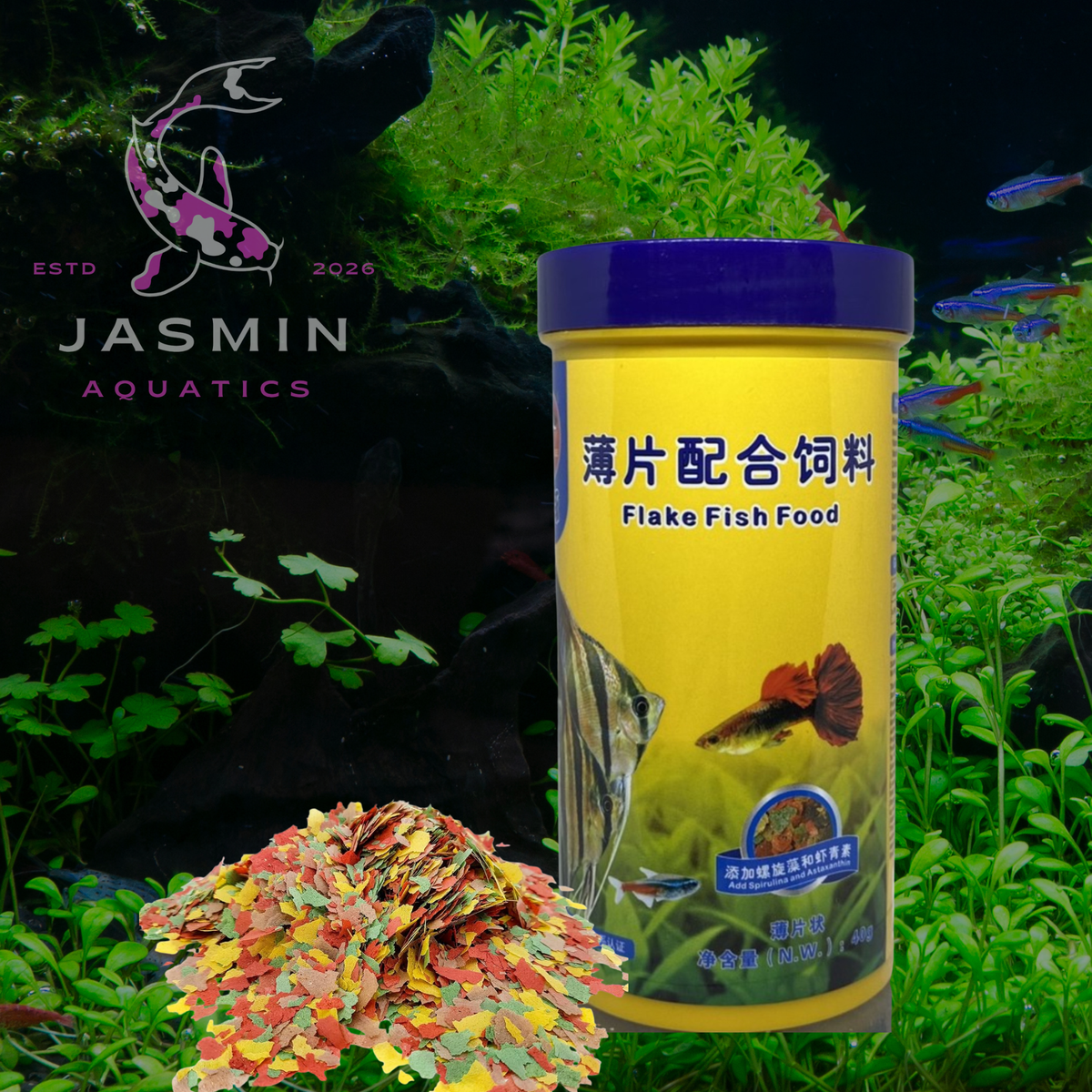 Porpoise Tropical Flake Fish Food 40g