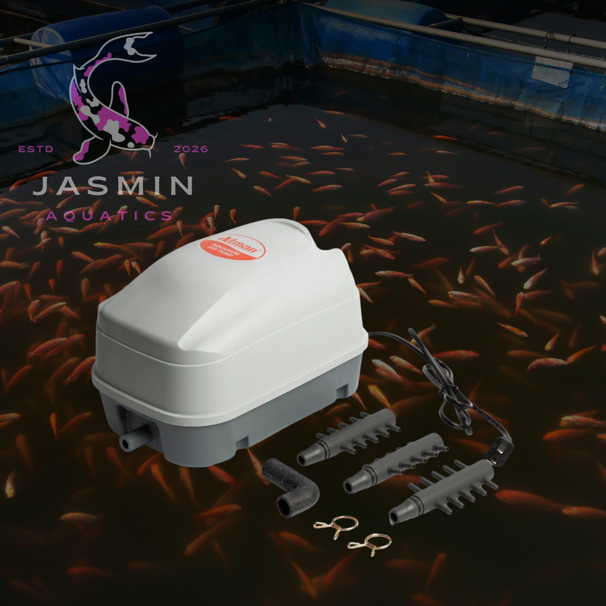 Atman Air Pump for large Aquarium, Pond & Fish Farm