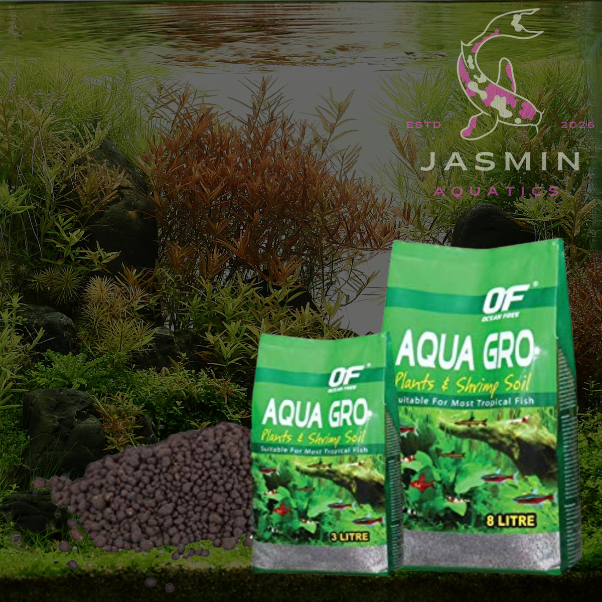 Aqua Gro Plant and Shrimp Soil 8L